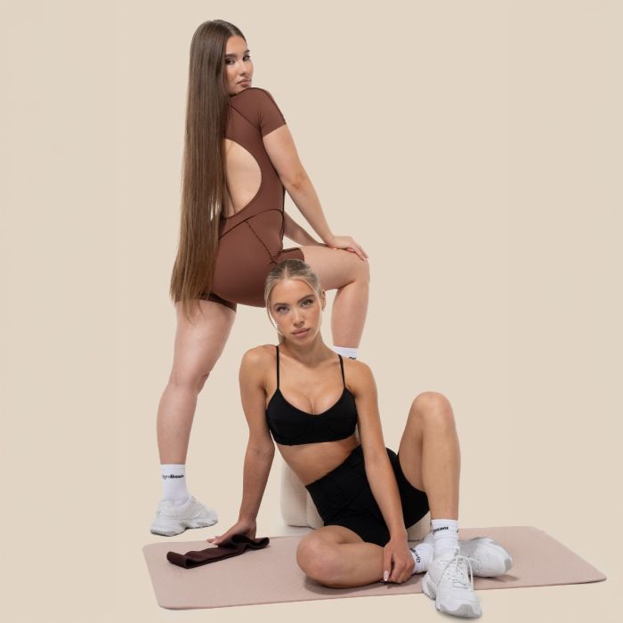 Women's Cosmo Jumpsuit Brown - GymBeam XS
