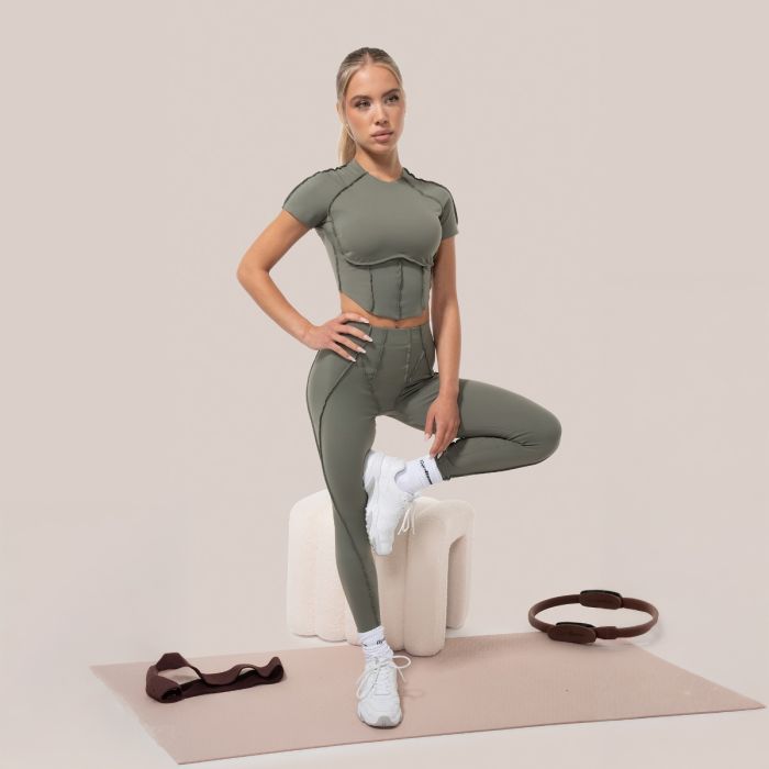 Cosmo Leggings für Frauen in Olive - GymBeam S