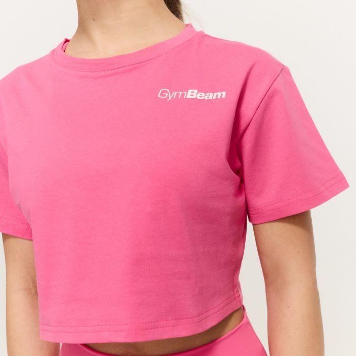Women‘s Limitless Cropped T-Shirt Dragonfruit - GymBeam L