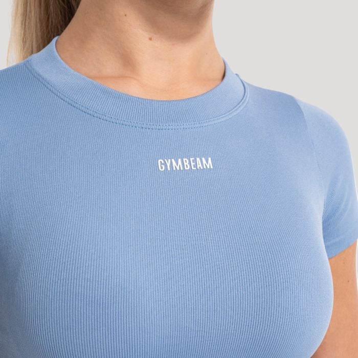 Flow Crop Top für Frauen in Azure – GymBeam L