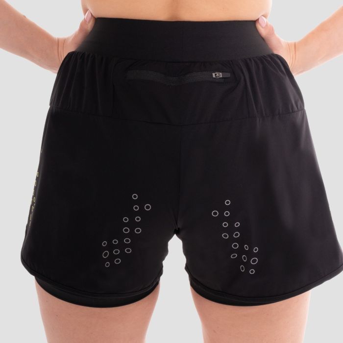 Women's Pace 2in1 Shorts Black - GymBeam XL