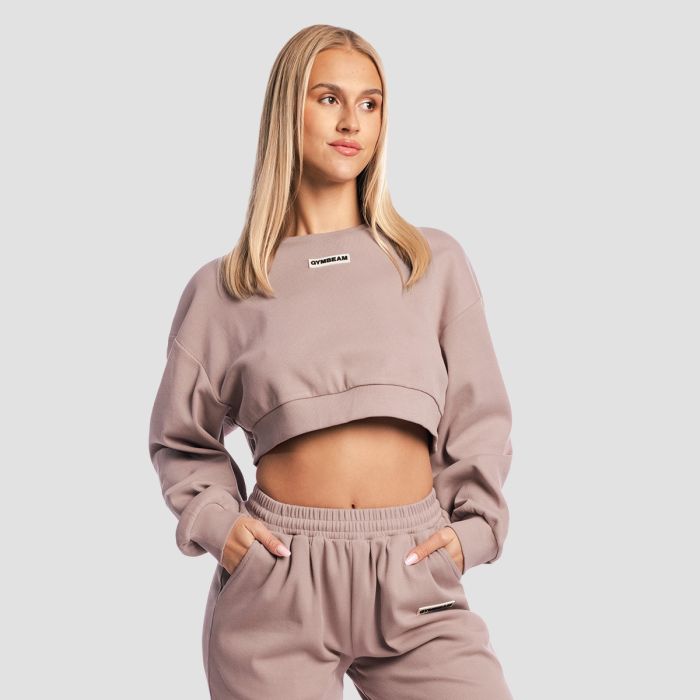 Women‘s Aura Cropped Sweatshirt Roux - GymBeam L