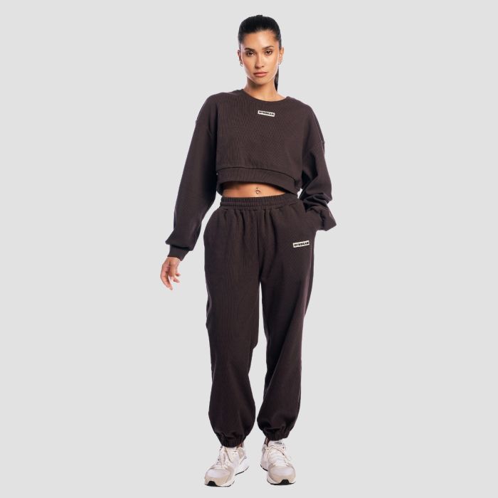 Aura Cropped Sweatshirt für Frauen in Tee Brown - GymBeam M