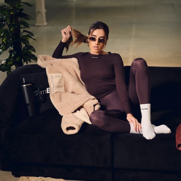 Aura Leggings für Frauen in Tee Brown - GymBeam L