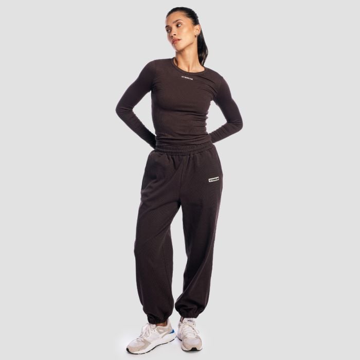 Aura Langarm Shirt für Frauen in Tee Brown - GymBeam XL