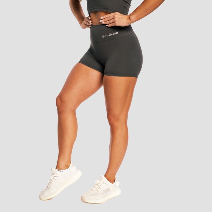 Women‘s BEAT Shorts Charcoal - GymBeam XXL