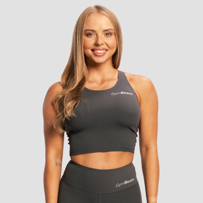 Women‘s BEAT Sports Top Charcoal - GymBeam S