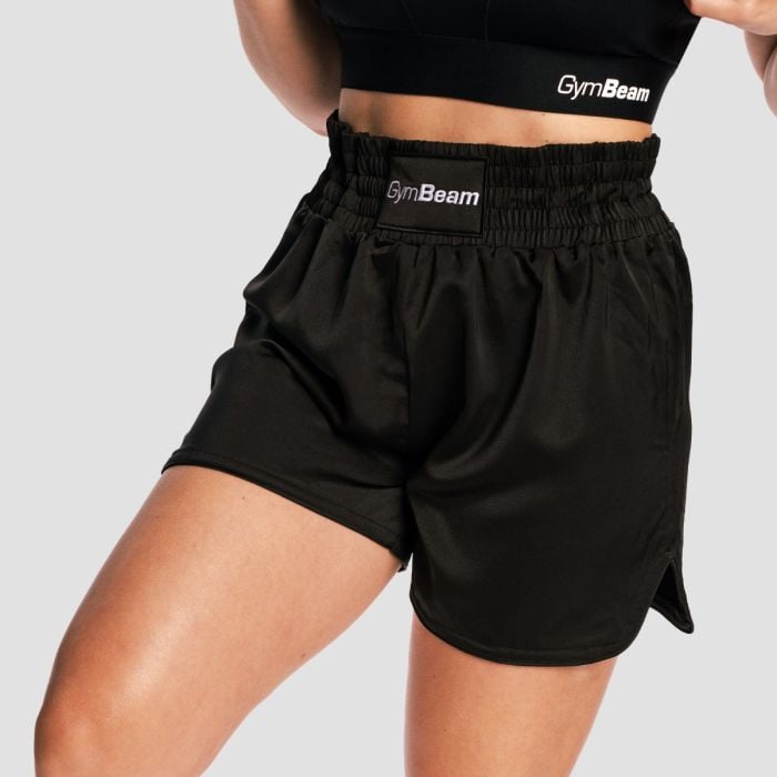 Combat Boxing Shorts für Frauen in Black - GymBeam L