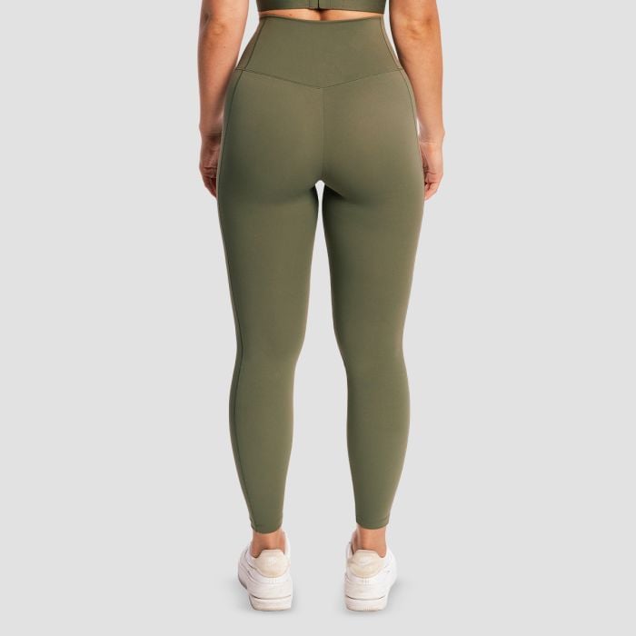 Women‘s Combat Leggings Olive Grey - GymBeam L