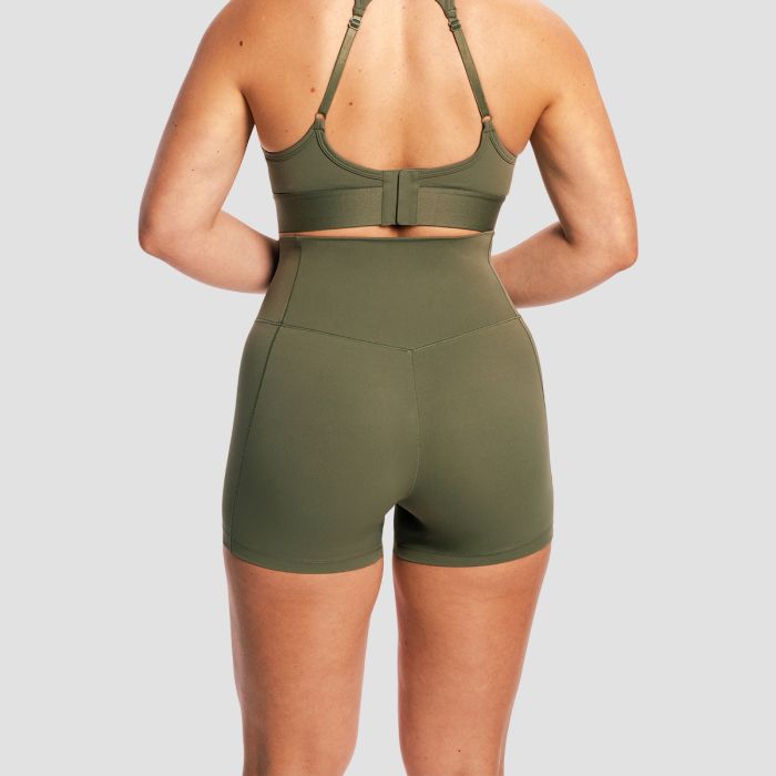 Women‘s Combat Shorts Olive Grey - GymBeam L