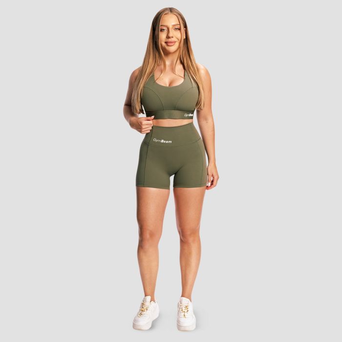 Women‘s Combat Shorts Olive Grey - GymBeam L