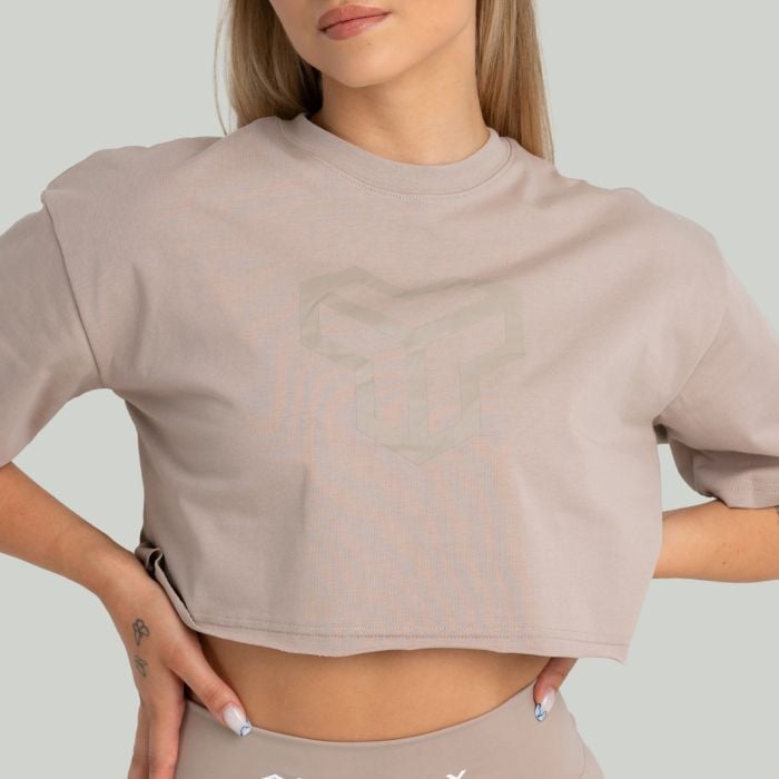 CropTop für Frauen in Taupe - STRIX L