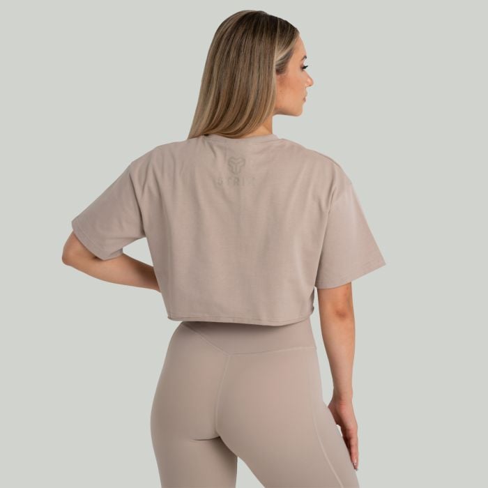 CropTop für Frauen in Taupe - STRIX L