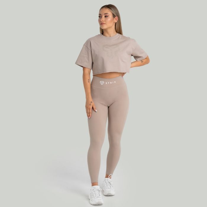CropTop für Frauen in Taupe - STRIX L