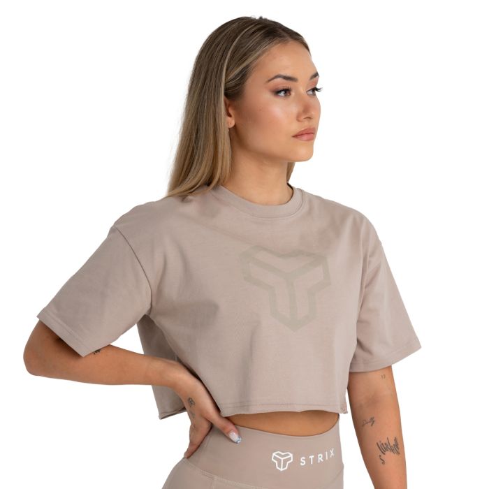 CropTop für Frauen in Taupe - STRIX L
