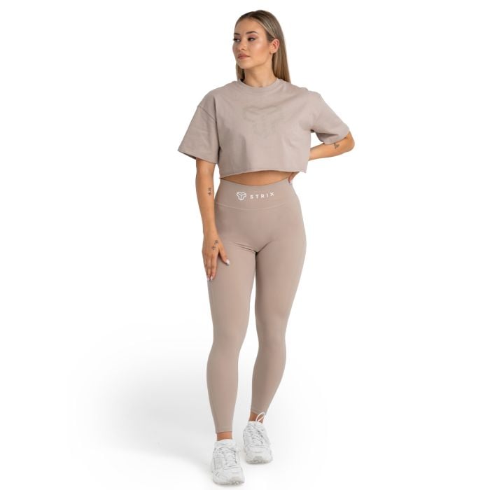 CropTop für Frauen in Taupe - STRIX L