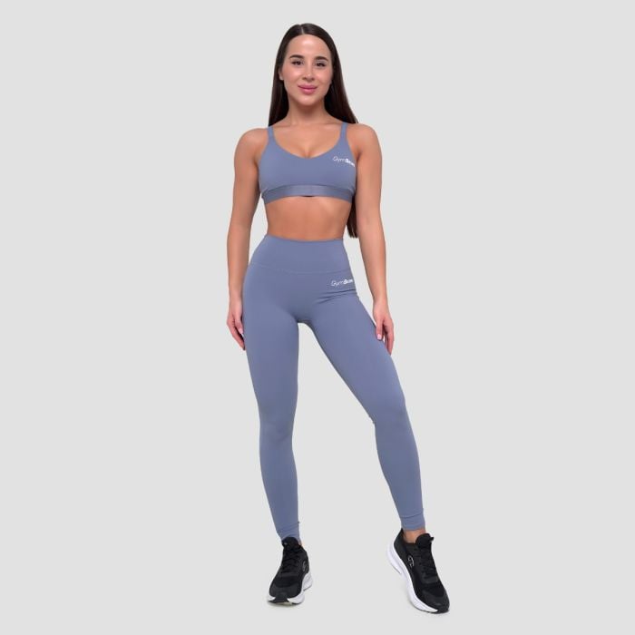 Women‘s Essence Leggings Denim Blue - GymBeam S