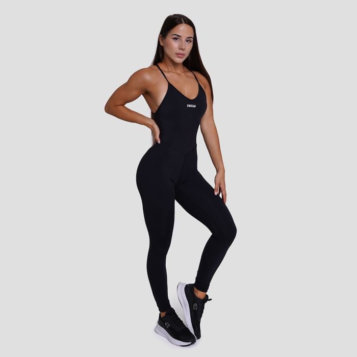 FIT Workout Jumpsuit in Black - GymBeam S