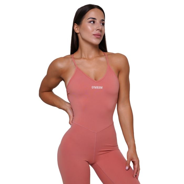 FIT Workout Jumpsuit in Salmon - GymBeam M