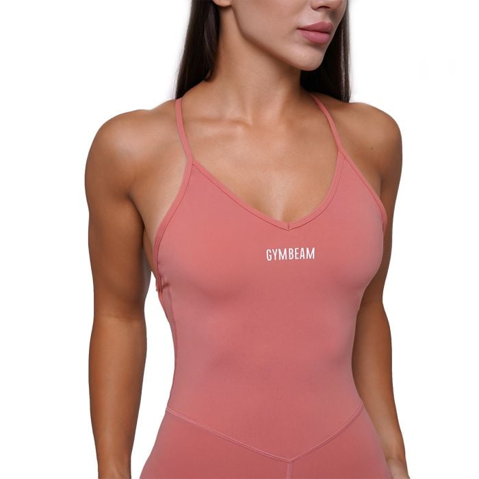 FIT Workout Jumpsuit in Salmon - GymBeam M
