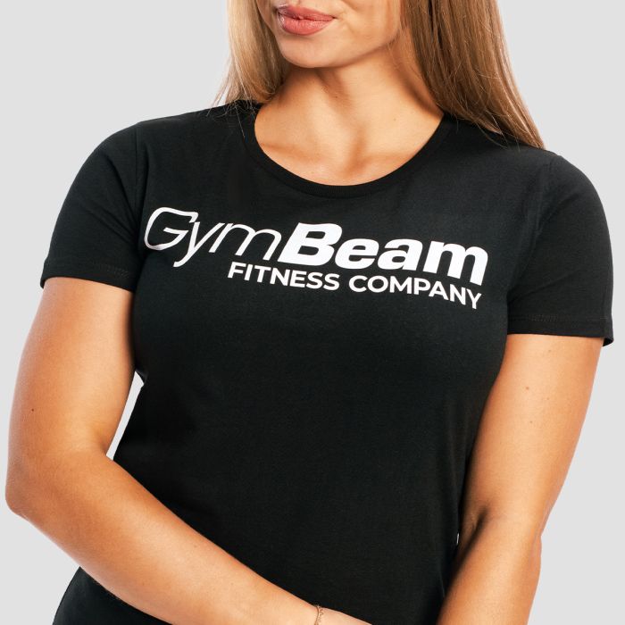Women's Fitness T-shirt Black - GymBeam S