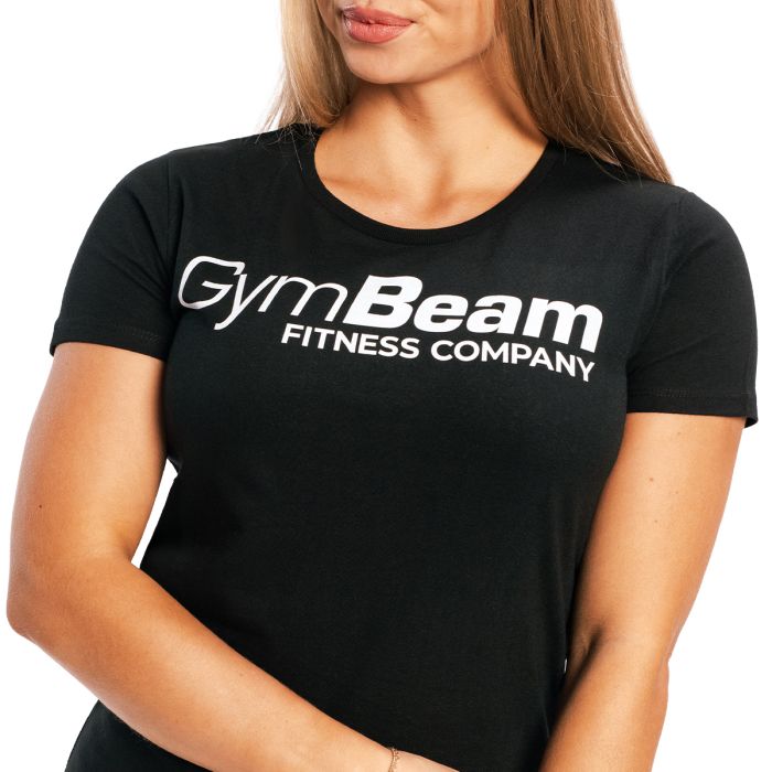 Women's Fitness T-shirt Black - GymBeam S