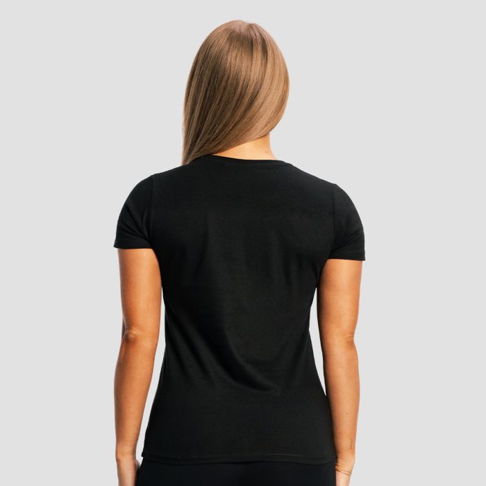 Women's Fitness T-shirt Black - GymBeam S