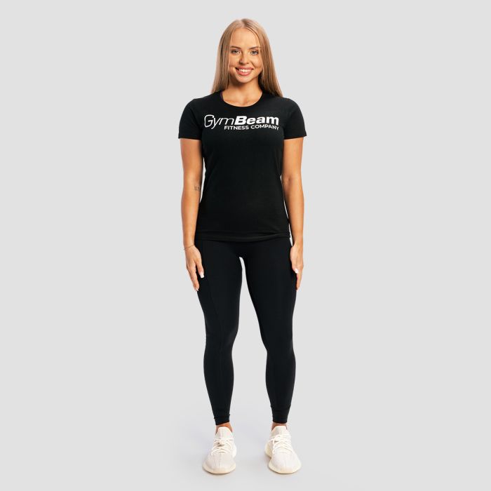 Women's Fitness T-shirt Black - GymBeam S