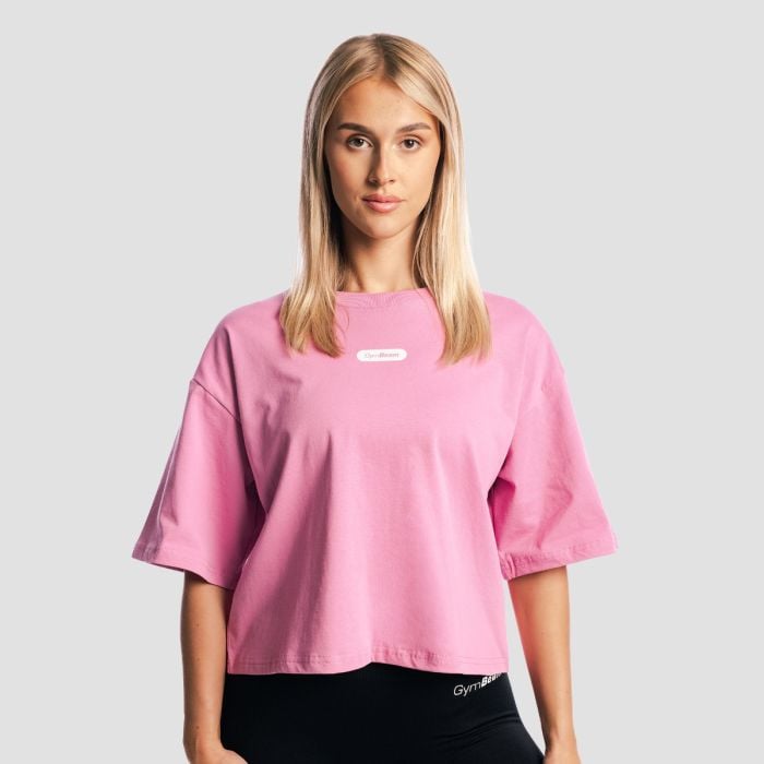 Girls Club Boxy T-Shirt für Frauen in Pink - GymBeam S