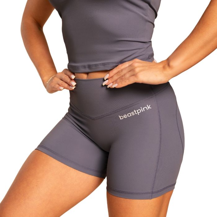 Grace Shorts in Granite - BeastPink L