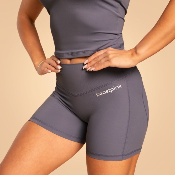 Grace Shorts in Granite - BeastPink L