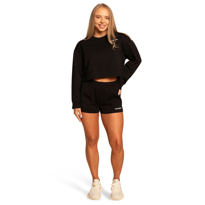 Grace Sweatshorts in Black - BeastPink XL