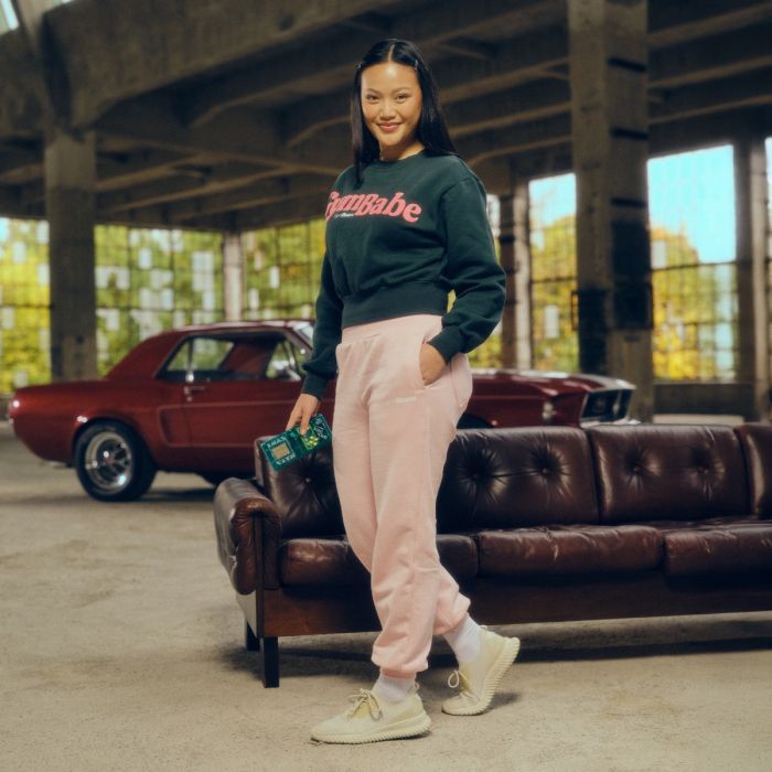 GymBabe Jogginghose für Frauen in Cherrybloom - Gymbeam S