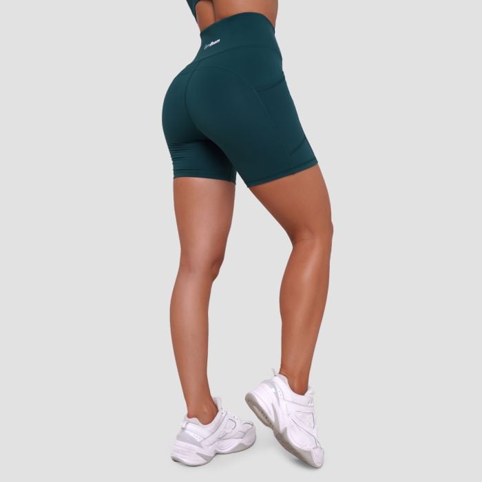 Ignite Shorts für Frauen in Dark Green - GymBeam XXL