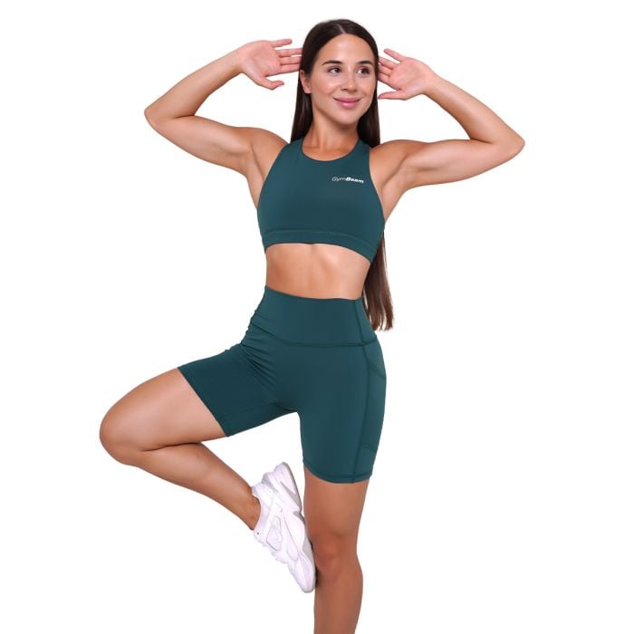 Ignite Shorts für Frauen in Dark Green - GymBeam XXL