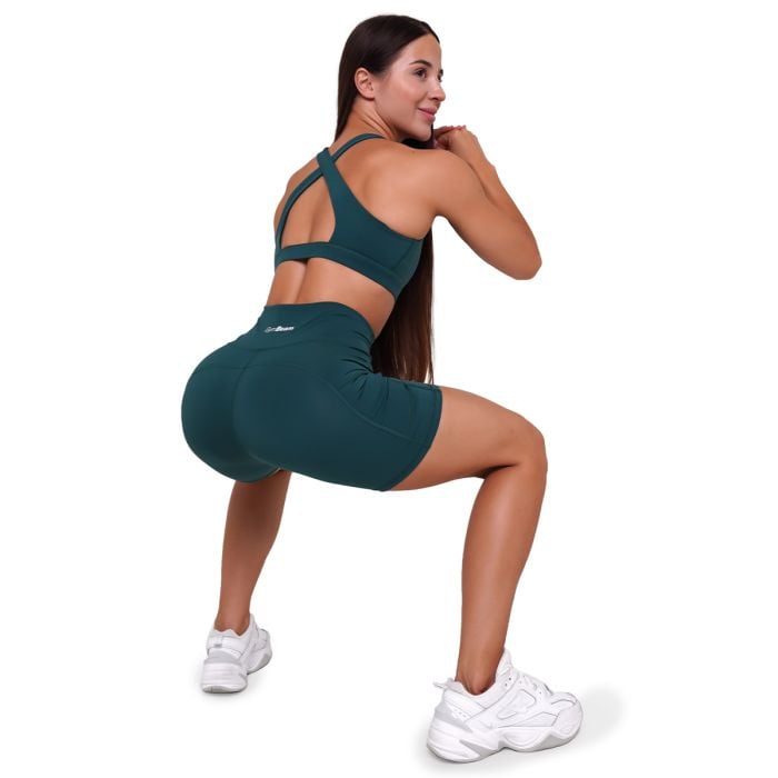 Ignite Shorts für Frauen in Dark Green - GymBeam XXL
