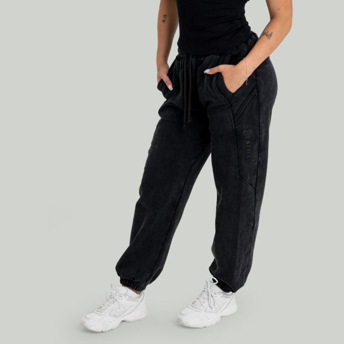 Jogginghose für Frauen in Washed Black - STRIX M
