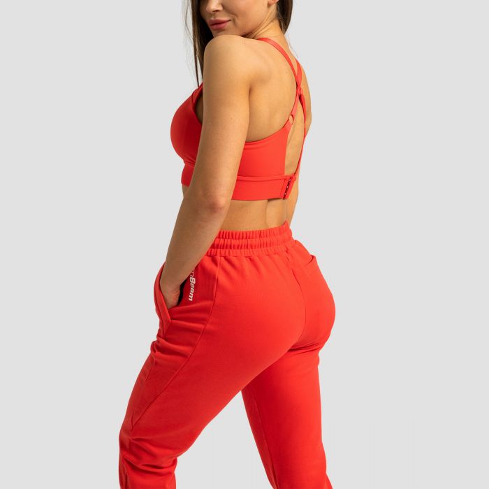 Limitless Jogginghose für Frauen Hot Red - GymBeam M