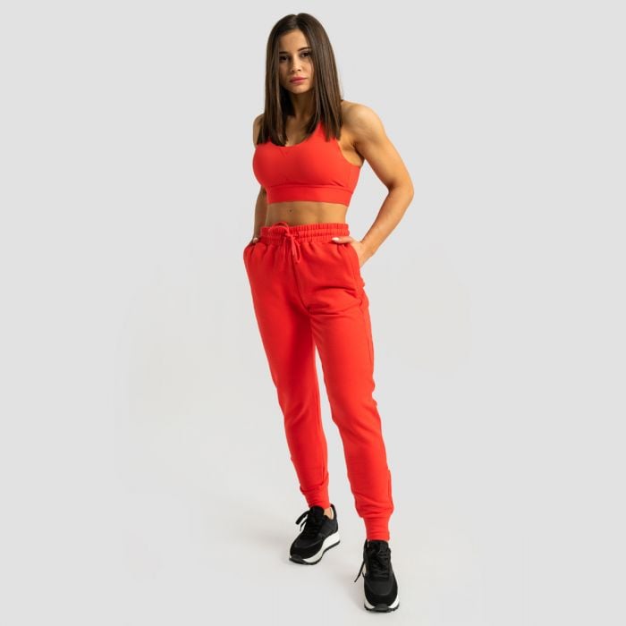 Limitless Jogginghose für Frauen Hot Red - GymBeam M