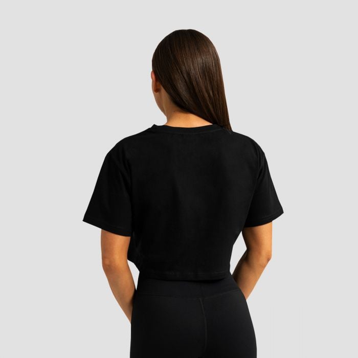 Limitless Cropped T-Shirt für Frauen in Black - GymBeam M