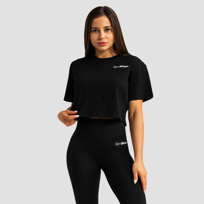 Limitless Cropped T-Shirt für Frauen in Black - GymBeam M
