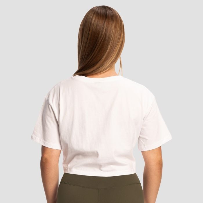 Limitless Cropped T-Shirt für Frauen in White - GymBeam XXL