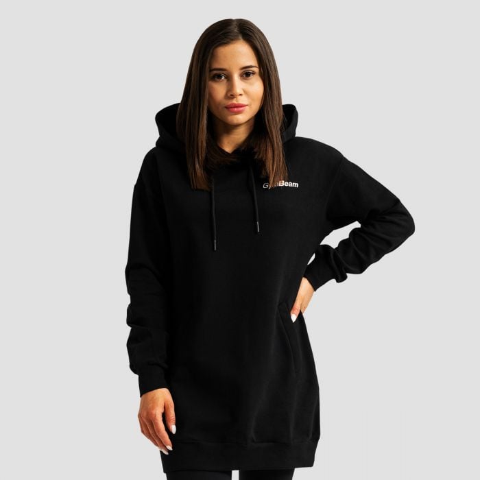 Limitless Longline Hoodie für Frauen Black - GymBeam XL