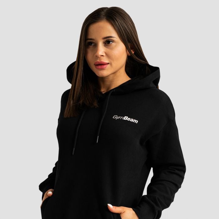 Limitless Longline Hoodie für Frauen Black - GymBeam XL