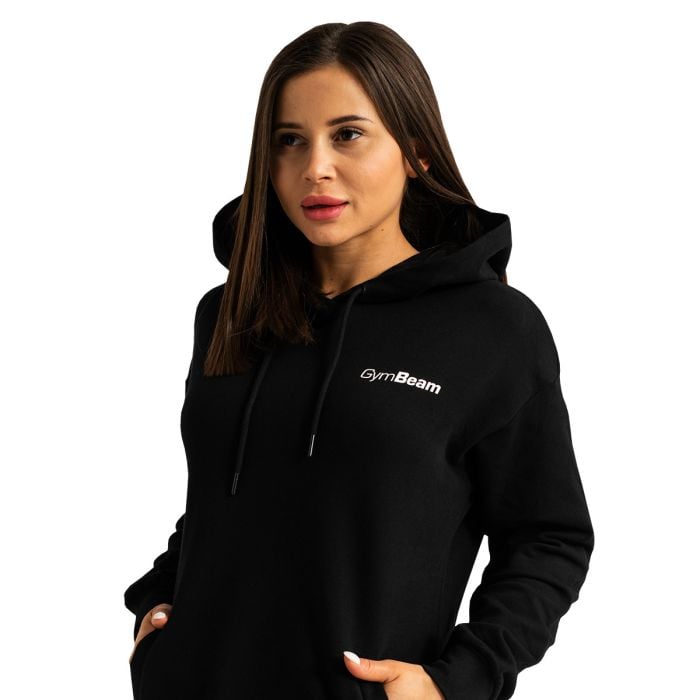 Limitless Longline Hoodie für Frauen Black - GymBeam XL