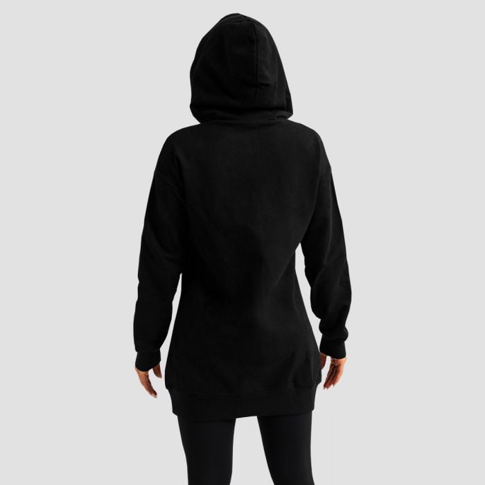 Limitless Longline Hoodie für Frauen Black - GymBeam XL