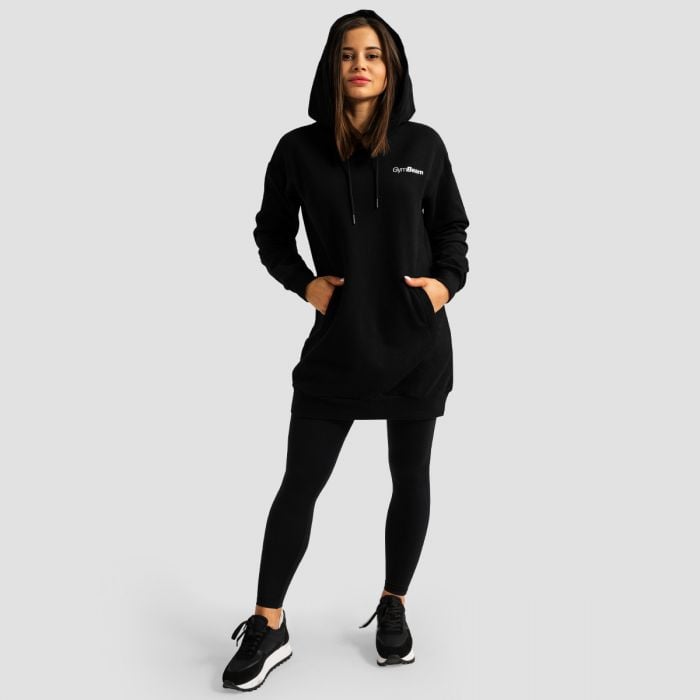 Limitless Longline Hoodie für Frauen Black - GymBeam XL