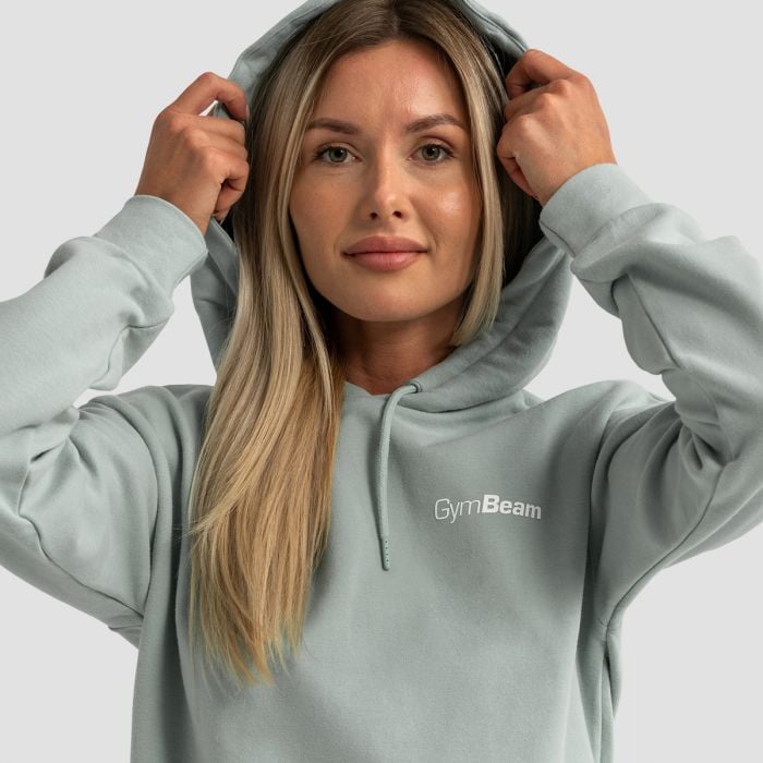 Limitless Longline Hoodie für Frauen Eucalypt - GymBeam XL