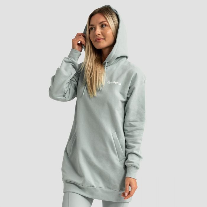 Limitless Longline Hoodie für Frauen Eucalypt - GymBeam XL