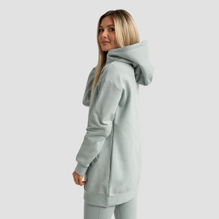 Limitless Longline Hoodie für Frauen Eucalypt - GymBeam XL